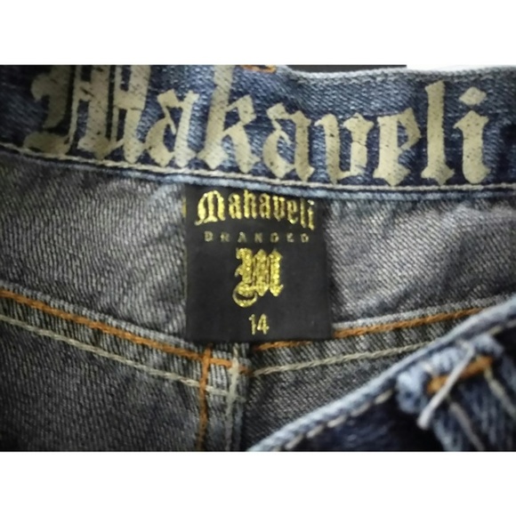 Vintage Makaveli Blue Jeans Size 14 - Picture 6 of 7